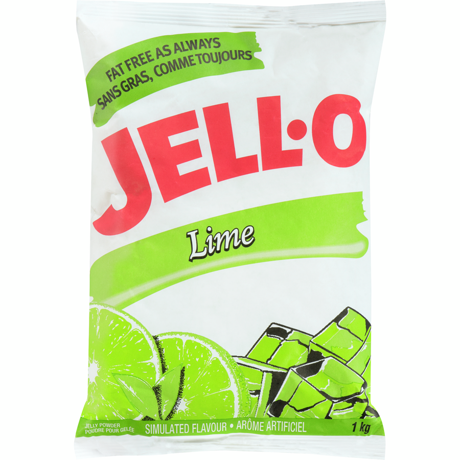 Jell-O - Jelly Powder, Lime - 1 kg - Canadian Distribution