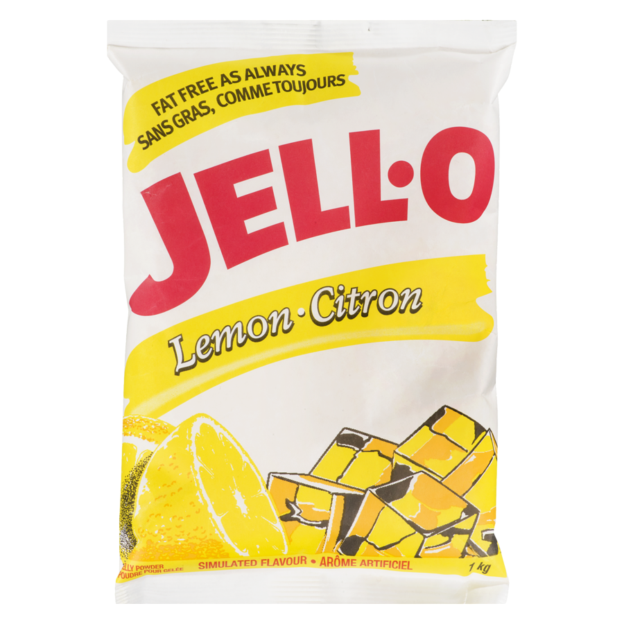 Jell-O - Lemon Jello - 1 kg - Canadian Distribution