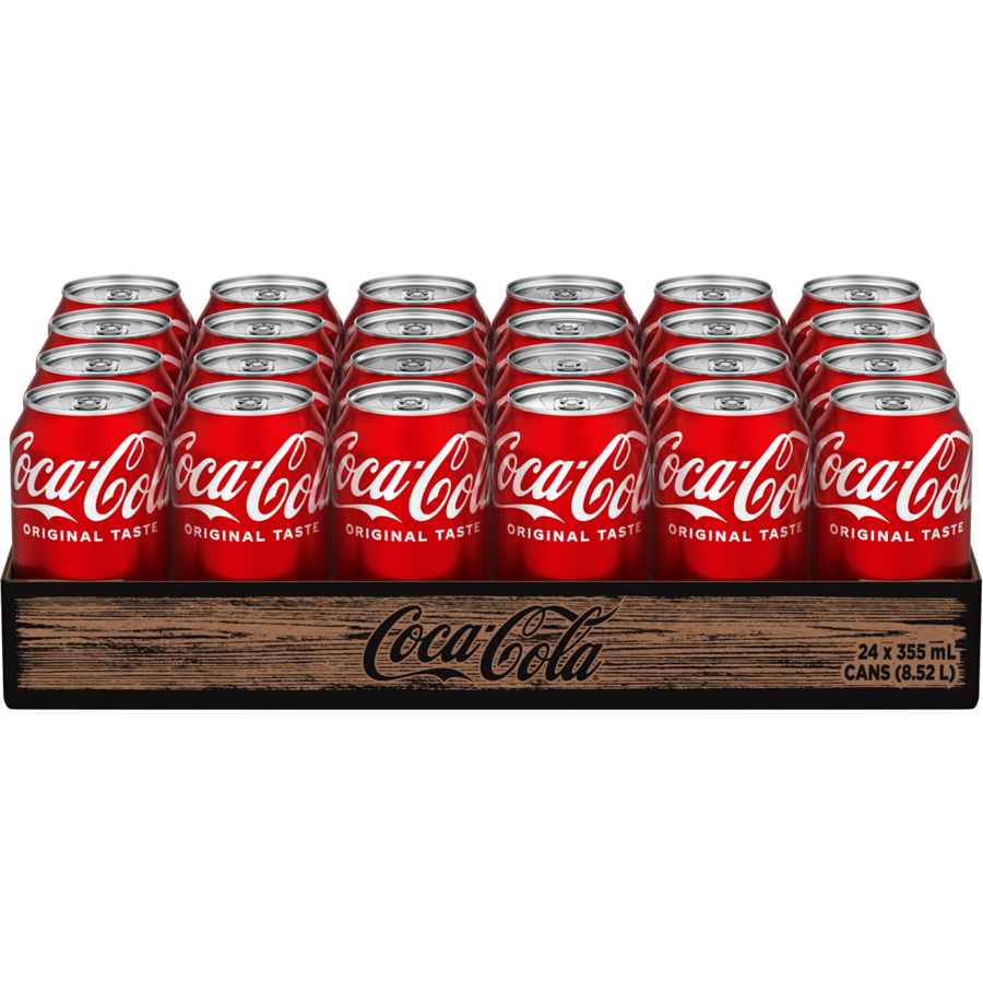 Coca-Cola - Cans, 24-Pack - Case - 24 x 355 ml - Canadian Distribution