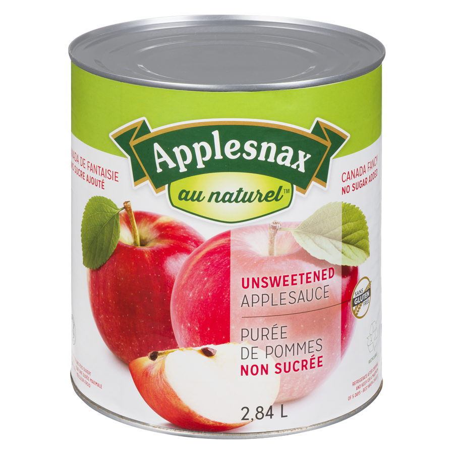 Apple Snax - Apple Sauce, Unsweetened - 2.84 L - Canadian Distribution