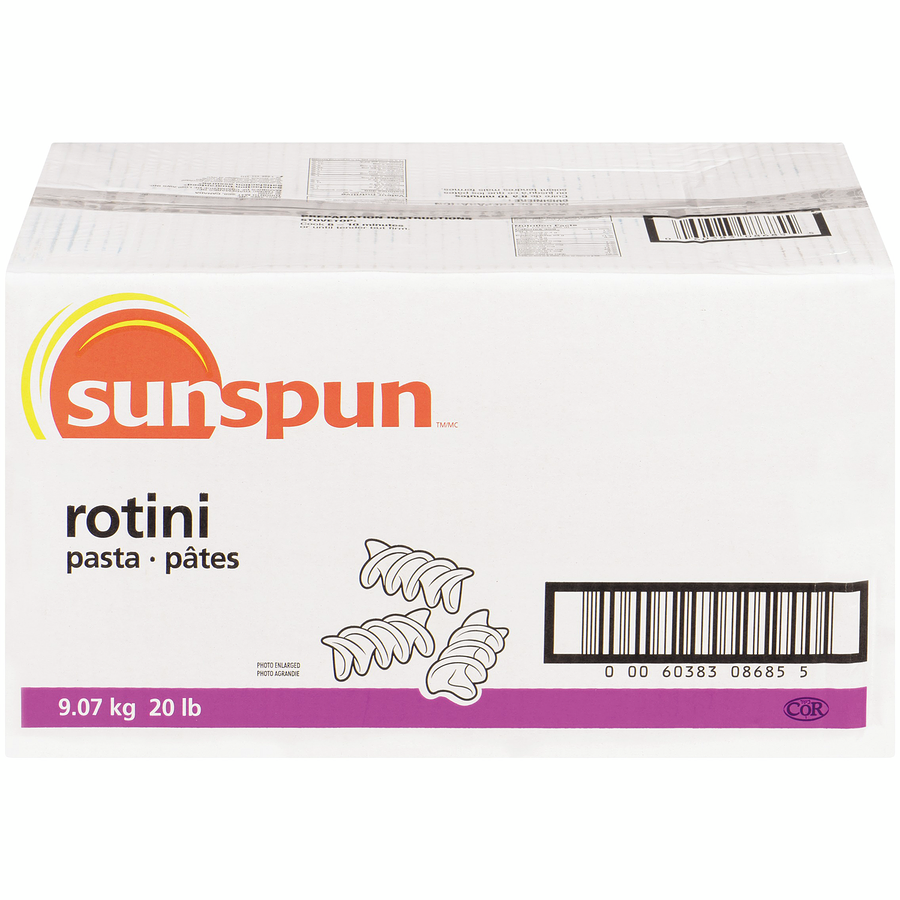 Sunspun - Rotini Pasta - 5 kg - Canadian Distribution