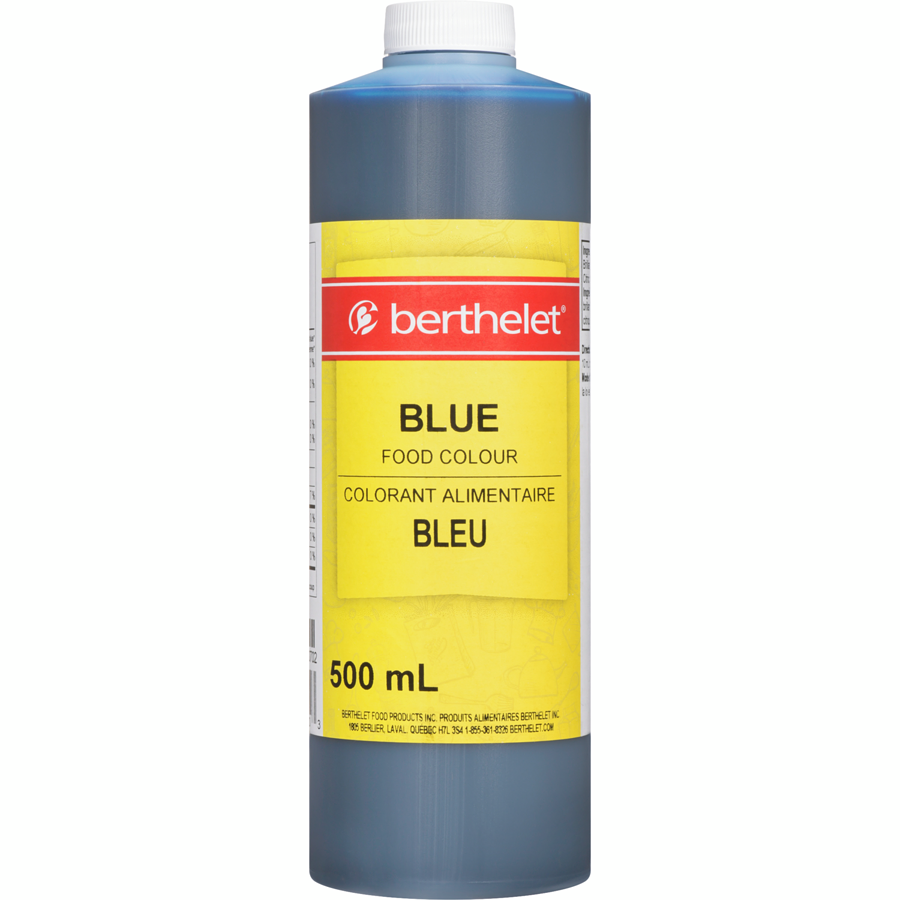 Berthelet - Food Colour Blue - 500 mL - Canadian Distribution