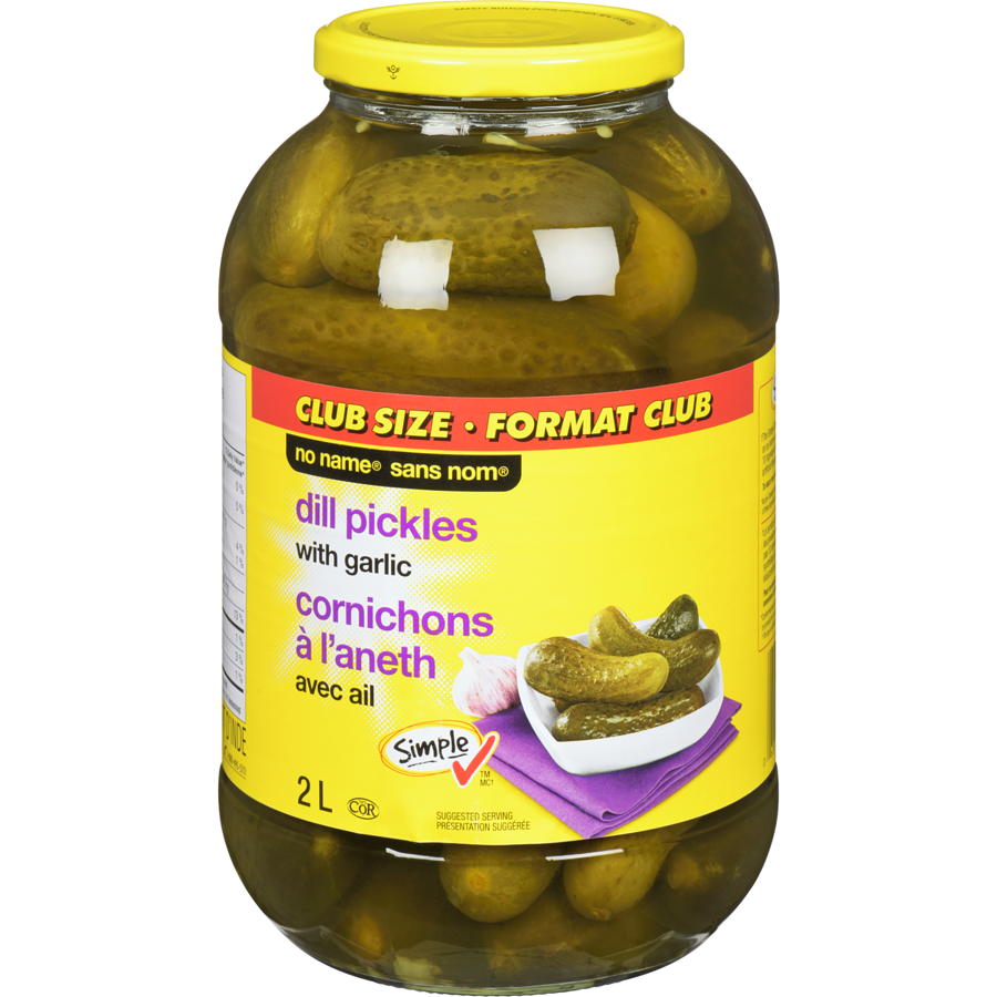 No Name - Dill Pickles With Garlic - 2 L - Canadian Distribution