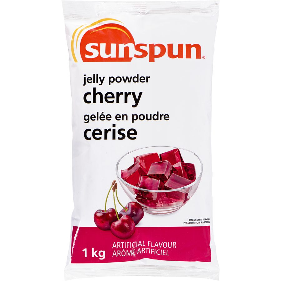 Sunspun - Cherry Jelly Powder - 1 kg - Canadian Distribution