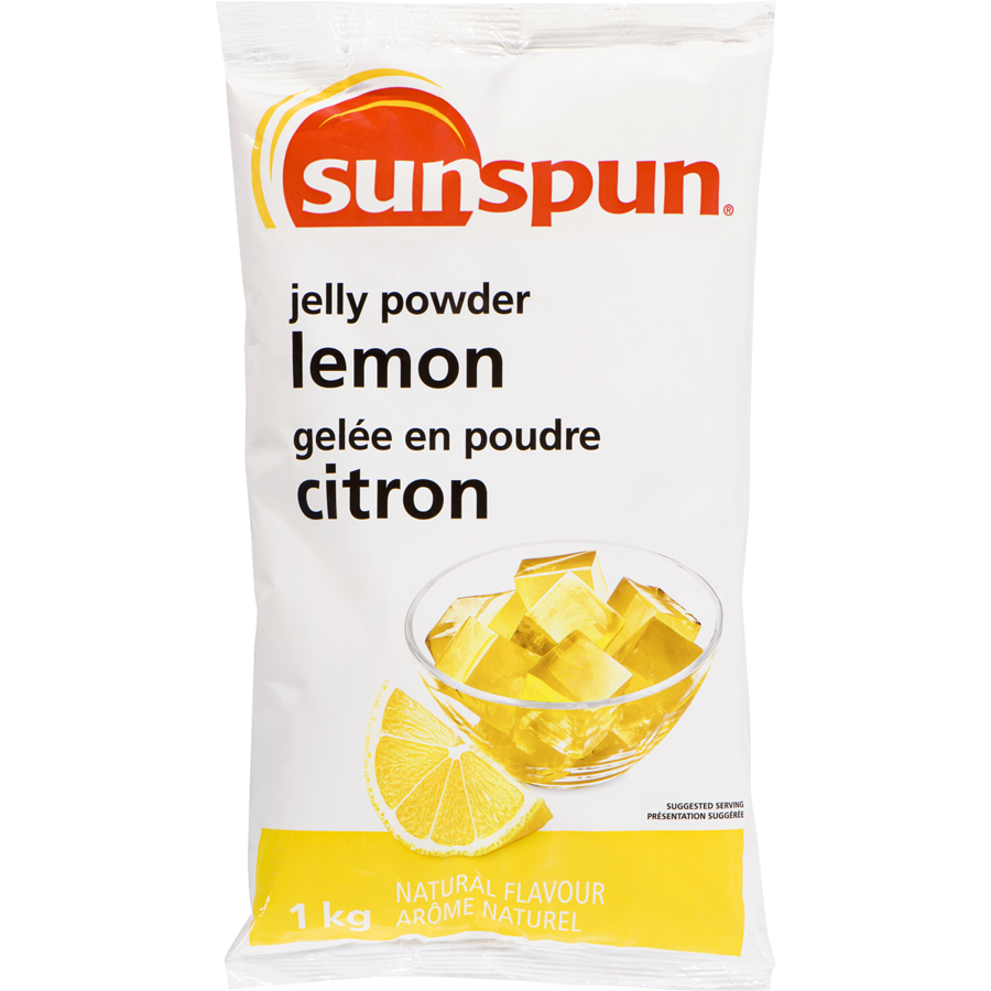 Sunspun - Lemon Jelly Powder - 1 kg - Canadian Distribution