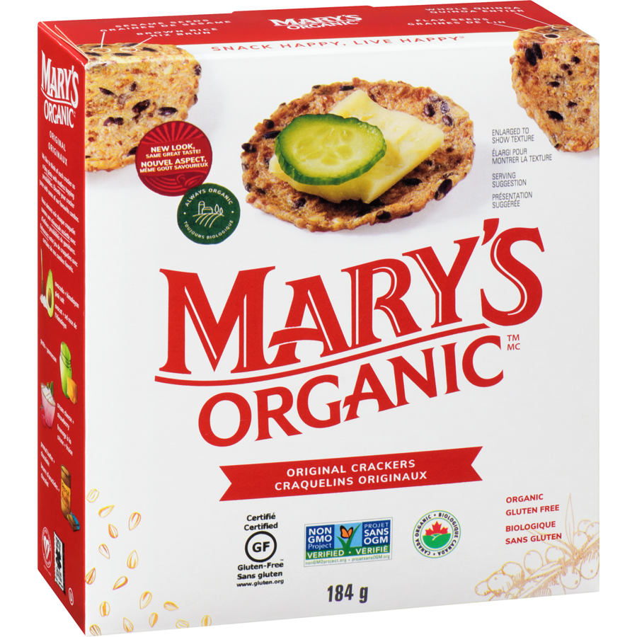 Marys Crackers - Organic Original - 184 g - Canadian Distribution