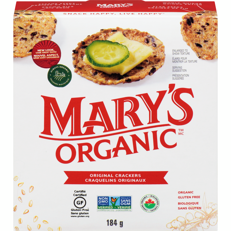 Marys Crackers - Organic Original - 184 g - Canadian Distribution