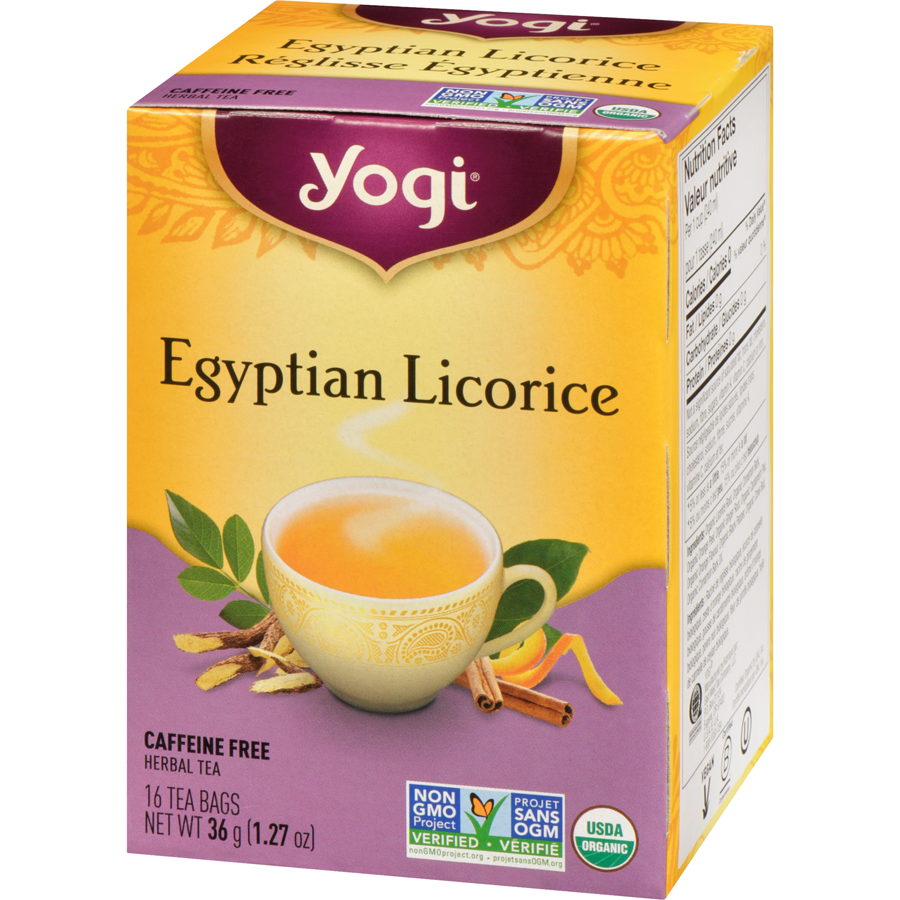 Yogi - Egyptian Licorice - 16 each - Canadian Distribution