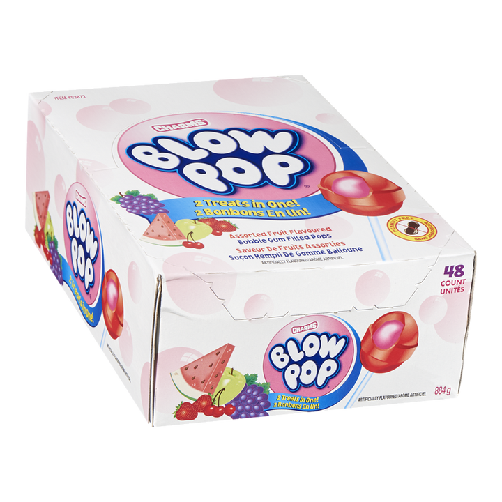 Charms Blow Pop - Blow Pops - Case - 48x1 each - Canadian Distribution