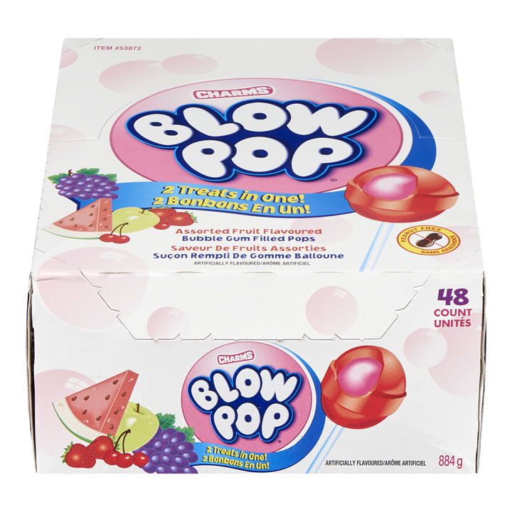 Charms Blow Pop - Blow Pops - Case - 48x1 each - Canadian Distribution