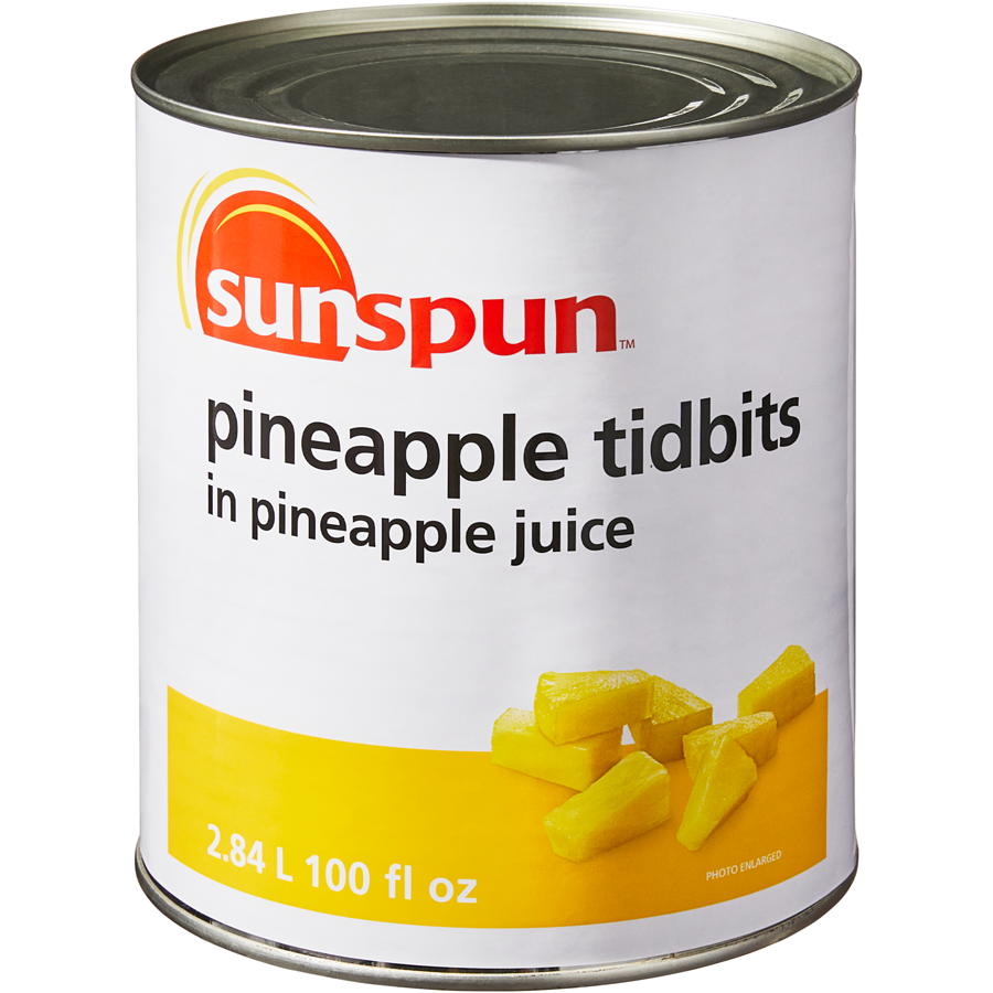 Sunspun - Pineapple Tidbits in Pineapple Juice - 2.84 L - Canadian Distribution