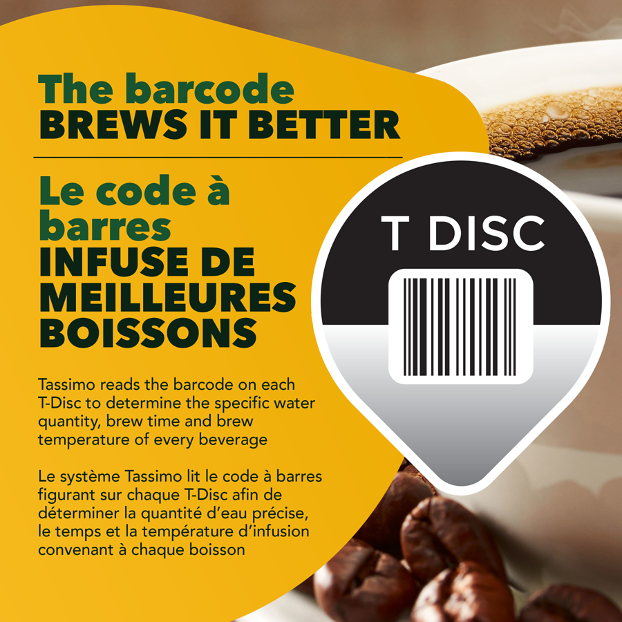 Tassimo - Nabob Breakfast Blend Coffee Single Serve T-Discs - 14 each - Canadian Distribution