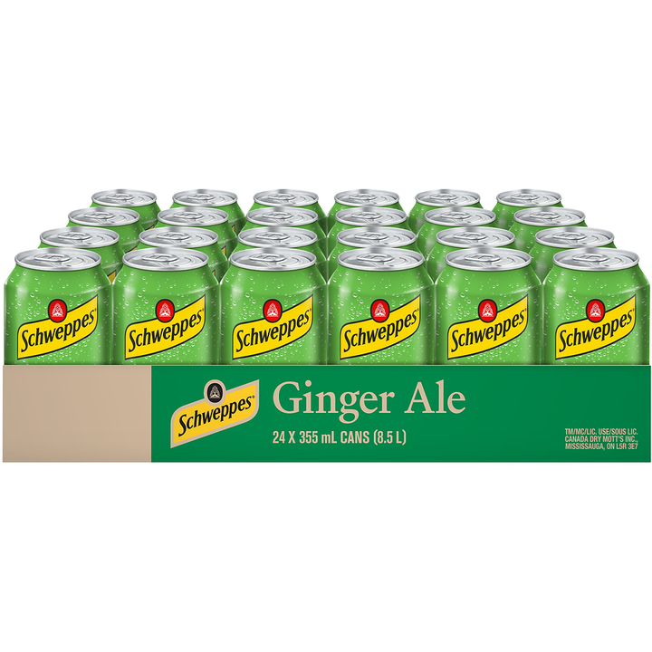 Schweppes - Tray Ginger Ale - Case - 24 x 355 ml - Canadian Distribution