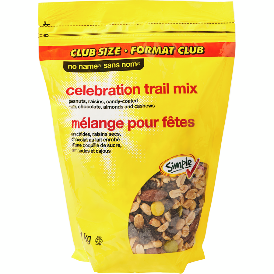 No Name - Celebration Trail Mix Club Size - 1 kg - Canadian Distribution