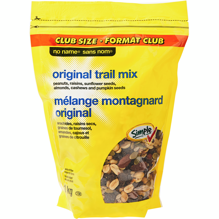 No Name - Original Trail Mix Club Size - 1 kg - Canadian Distribution