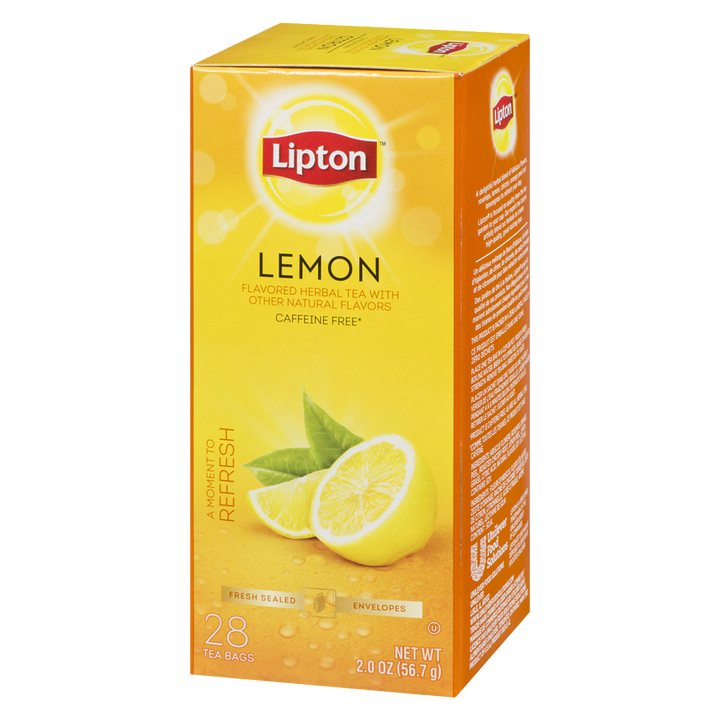 Lipton - Herbal Lemon Tea - 28 each - Canadian Distribution