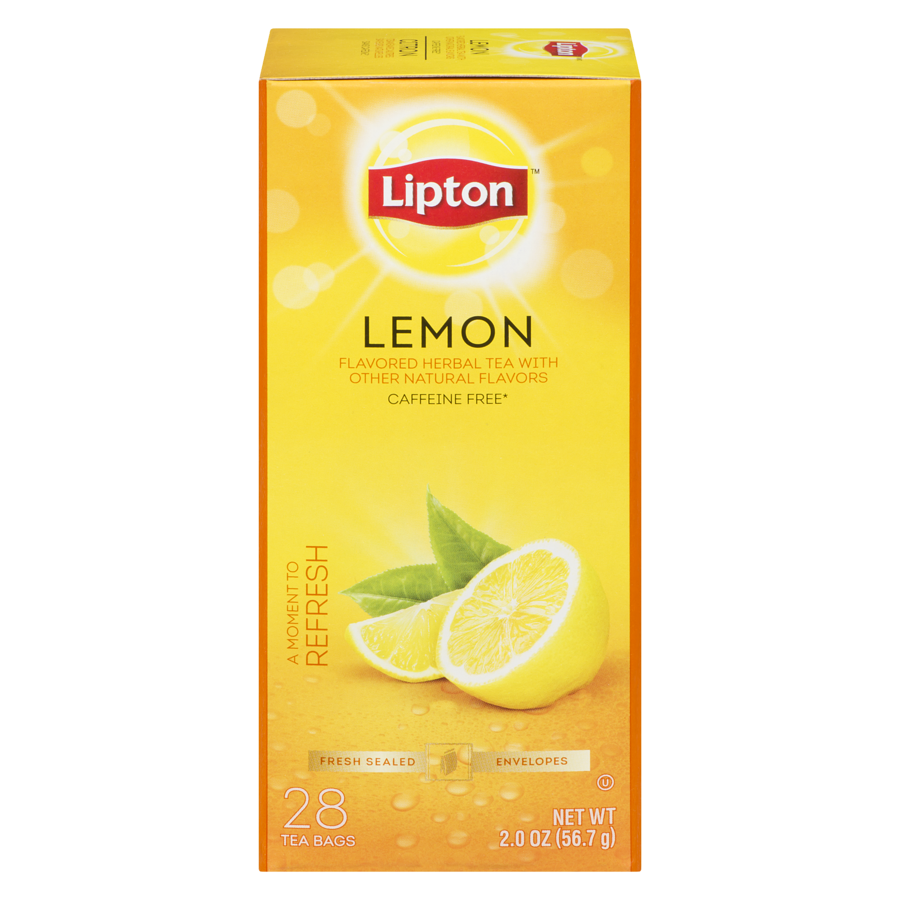 Lipton - Herbal Lemon Tea - 28 each - Canadian Distribution