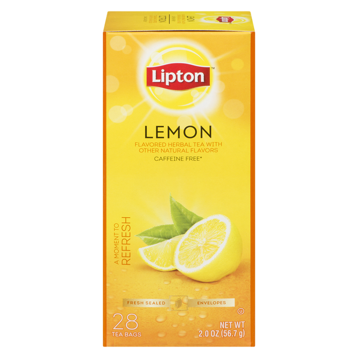 Lipton - Herbal Lemon Tea - 28 each - Canadian Distribution