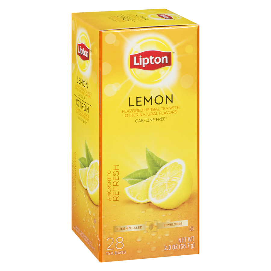 Lipton - Herbal Lemon Tea - 28 each - Canadian Distribution