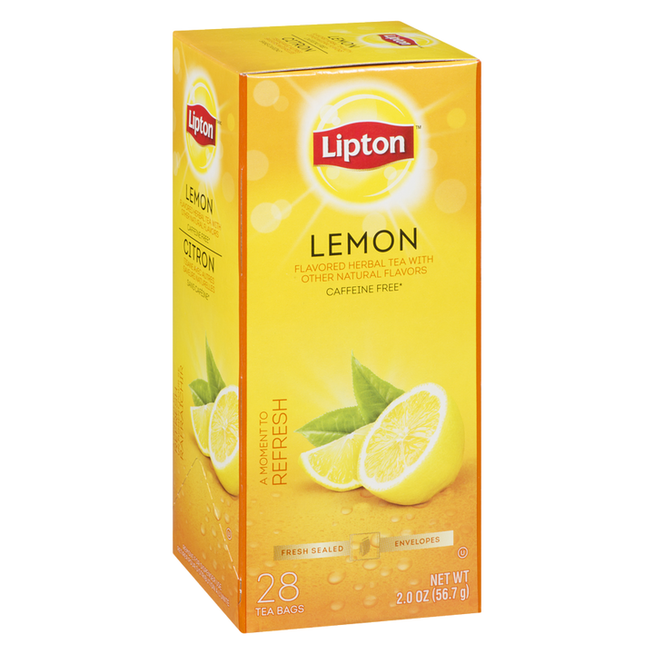 Lipton - Herbal Lemon Tea - 28 each - Canadian Distribution