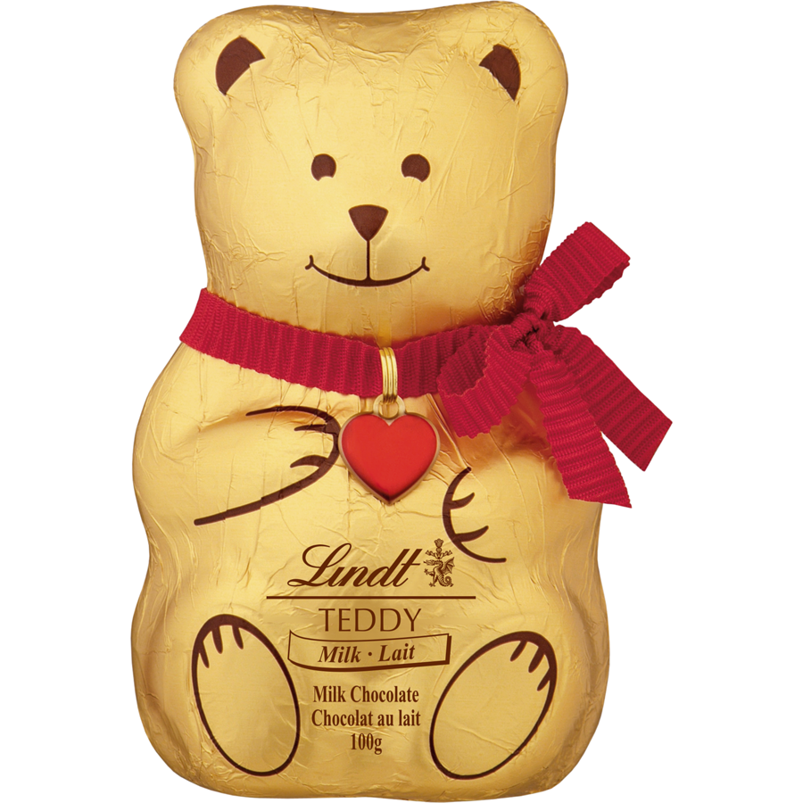 Lindt - TEDDY Milk Chocolate Teddy Bear - 100 g - Canadian Distribution