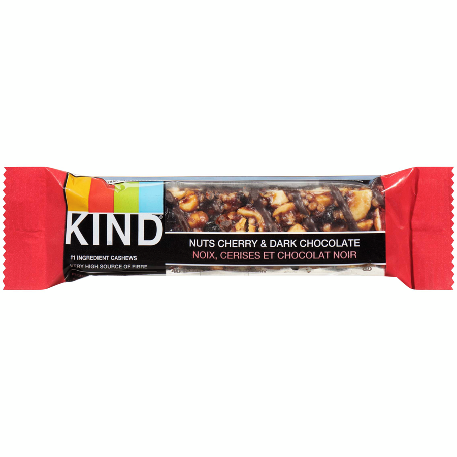 Kind Bar - Nuts Cherry & Dark Chocolate Bars - Case - 12 x 40 g - Canadian Distribution