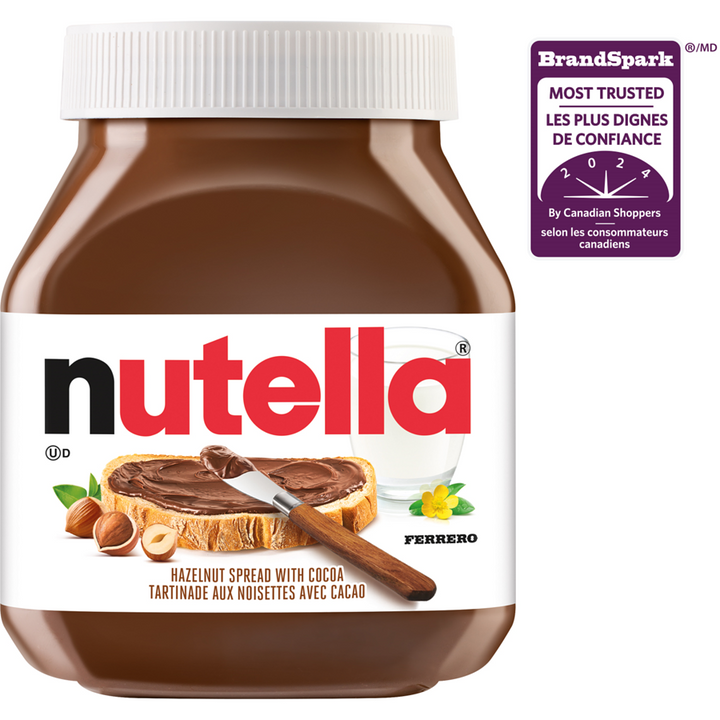 Nutella - Hazelnut Spread with Cocoa for Breakfast - 725 g - Canadian Distribution