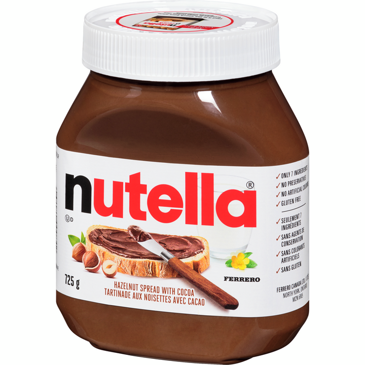 Nutella - Hazelnut Spread with Cocoa for Breakfast - 725 g - Canadian Distribution