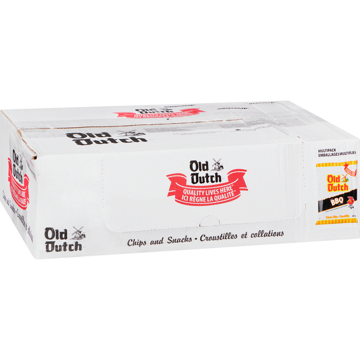 Old Dutch - BBQ Potato Chips - Case - 40 x 40 g - Canadian Distribution