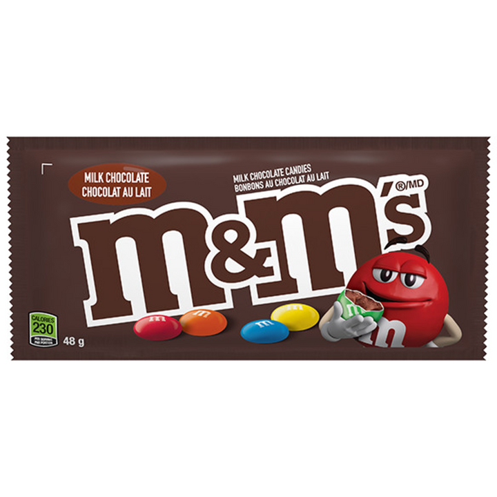 M&M's - Milk Chocolate (Case) - 48 g - Canadian Distribution