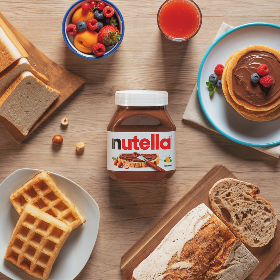 Nutella - Hazelnut Spread with Cocoa for Breakfast - Case - 2 x 725 g - Canadian Distribution