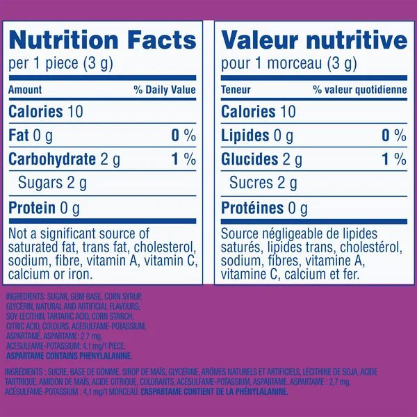Bubble Tape Grape - 48 × 56 g - Hubba Bubba - Canadian Distribution - Ships Free Within Canada on Orders Above CAD $199