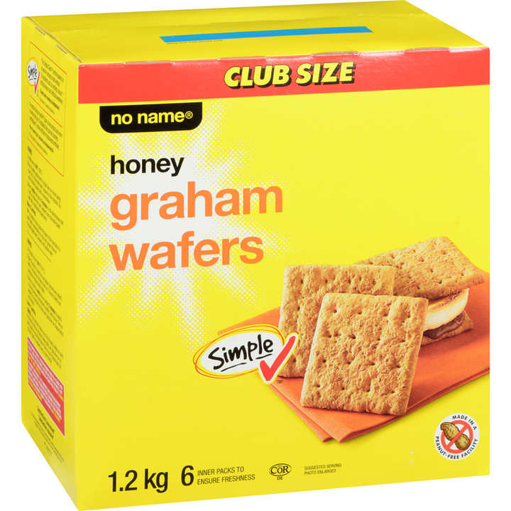 No Name - Honey Graham Wafers - 1200 g - Canadian Distribution