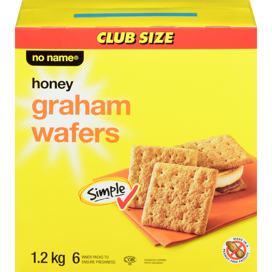 No Name - Honey Graham Wafers - 1200 g - Canadian Distribution