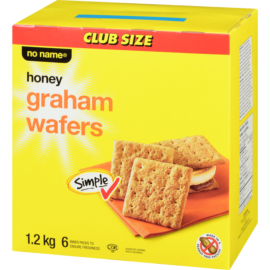 No Name - Honey Graham Wafers - 1200 g - Canadian Distribution