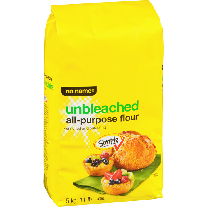 No Name - Unbleached All-Purpose Flour - 5 kg - Canadian Distribution