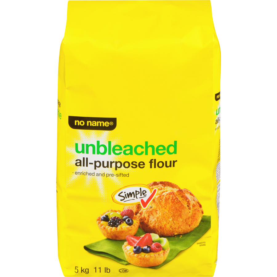 No Name - Unbleached All-Purpose Flour - 5 kg - Canadian Distribution