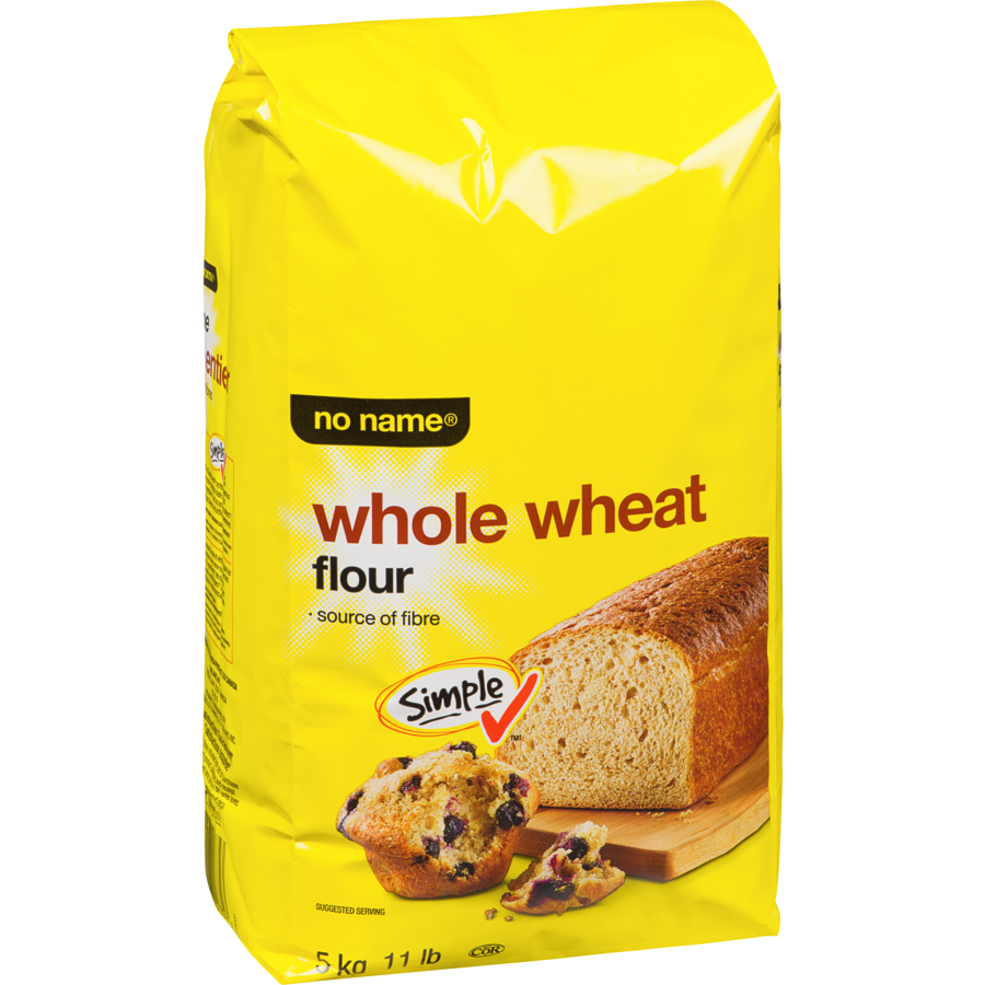 No Name - Whole Wheat Flour - 5 kg - Canadian Distribution