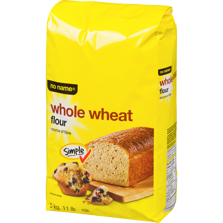 No Name - Whole Wheat Flour - 5 kg - Canadian Distribution