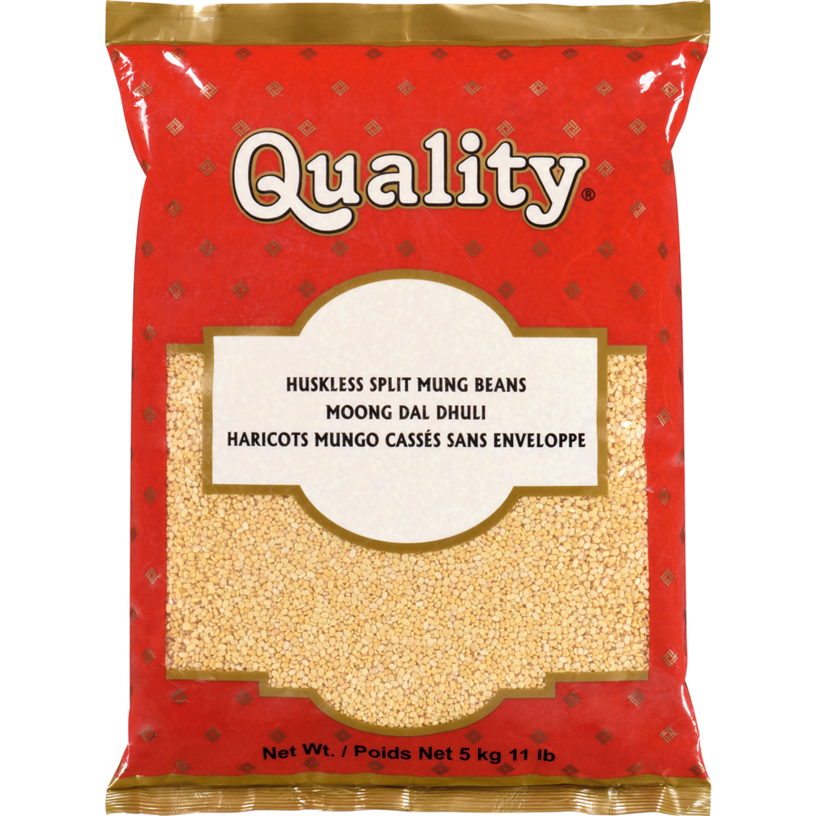 Quality - Moong Dal Washed - 4.989 kg - Canadian Distribution