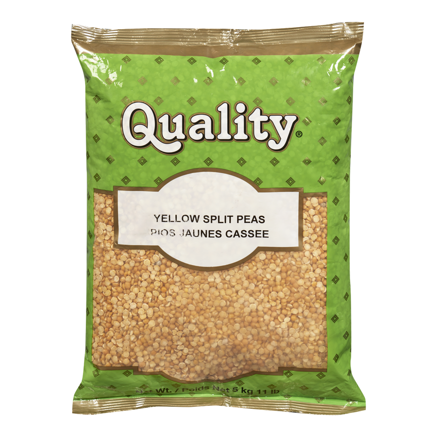 Quality - Yellow Split Peas - 4.99 kg - Canadian Distribution