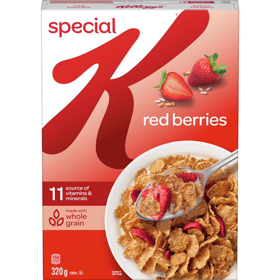 Kelloggs - Special K Red Berries Cereal - 320 g - Canadian Distribution