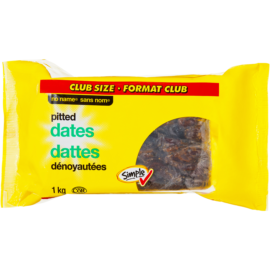 No Name - Pitted Dates Club Size - 1 kg - Canadian Distribution