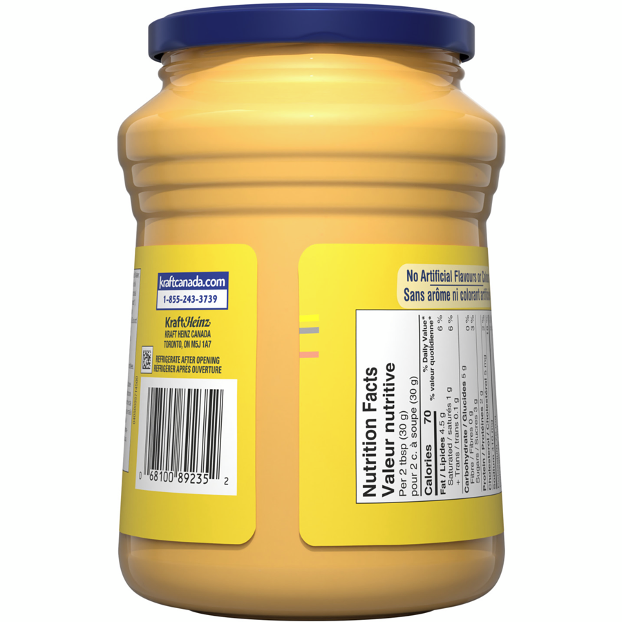 Kraft - Cheez Whiz Cheese Spread - 900 g - Canadian Distribution