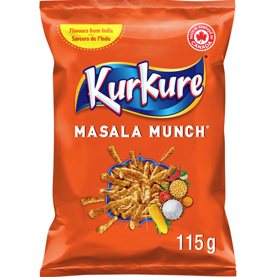 Snack Munch Kurkure Masala - 30 x 115 g - Kurkure - Restaurant and Foodservice Ingredients - Canadian Distribution