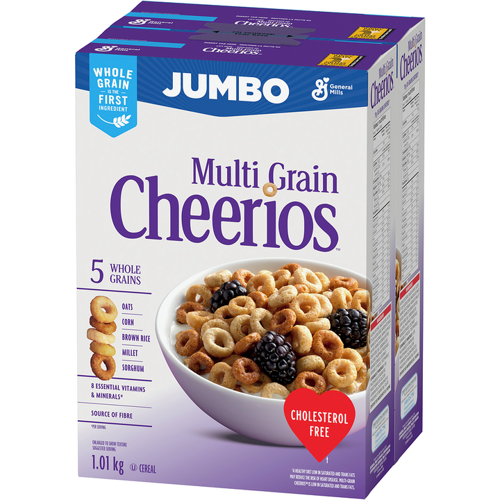 General Mills - Cheerios Cereal Multi Grain Jumbo - 1010 g - Canadian Distribution