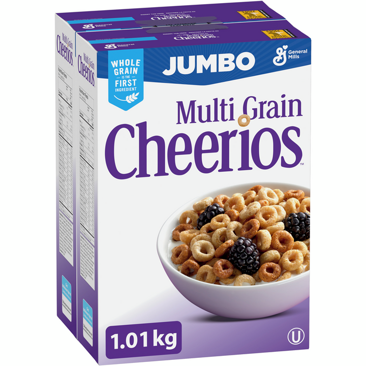 General Mills - Cheerios Cereal Multi Grain Jumbo - 1010 g - Canadian Distribution