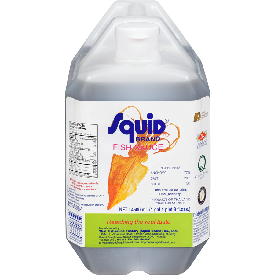 Squid Brand - Fish Sauce - 4 L - Canadian Distribution