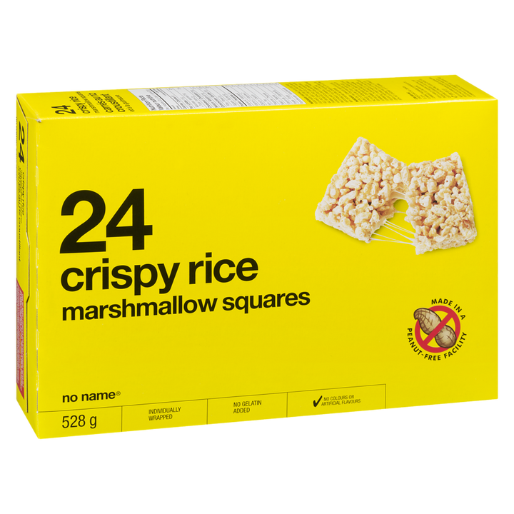 No Name - Crispy Rice Marshmallow Squares - 528 g - Canadian Distribution