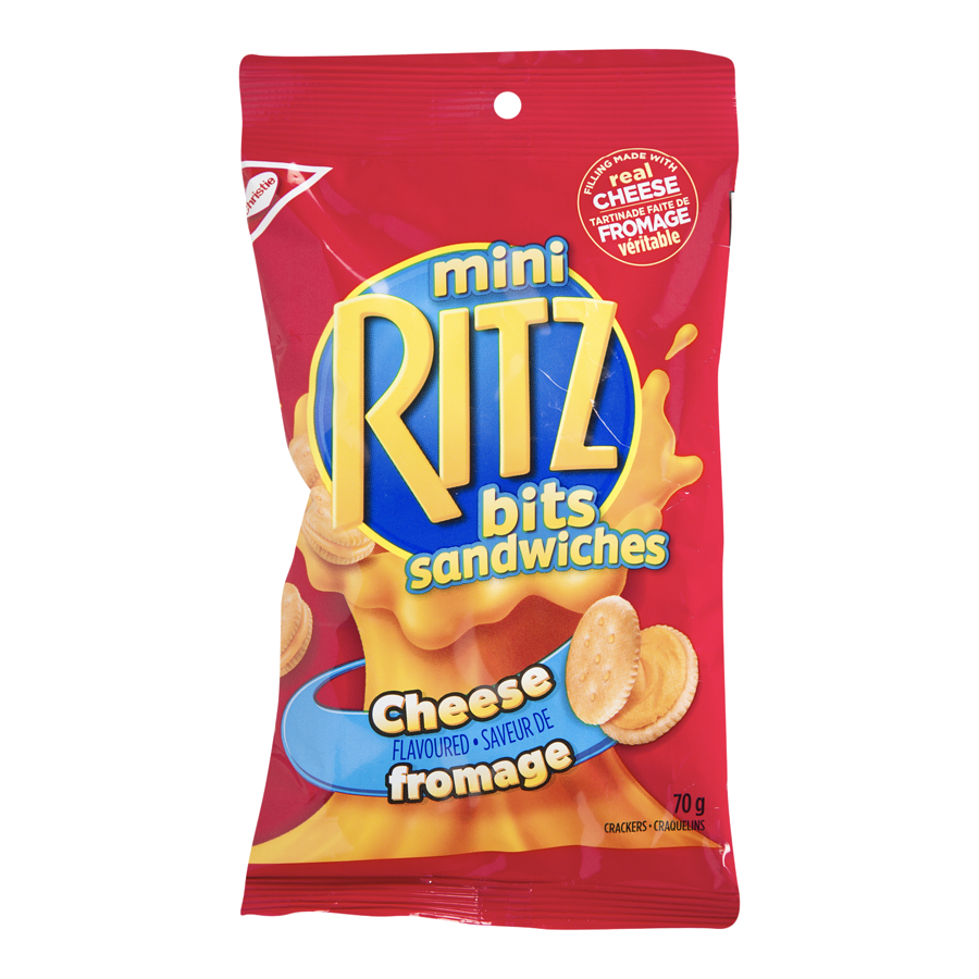 Christie - Ritz Mini Sandwiches, Cheese - Case - 12 x 70 g - Canadian Distribution